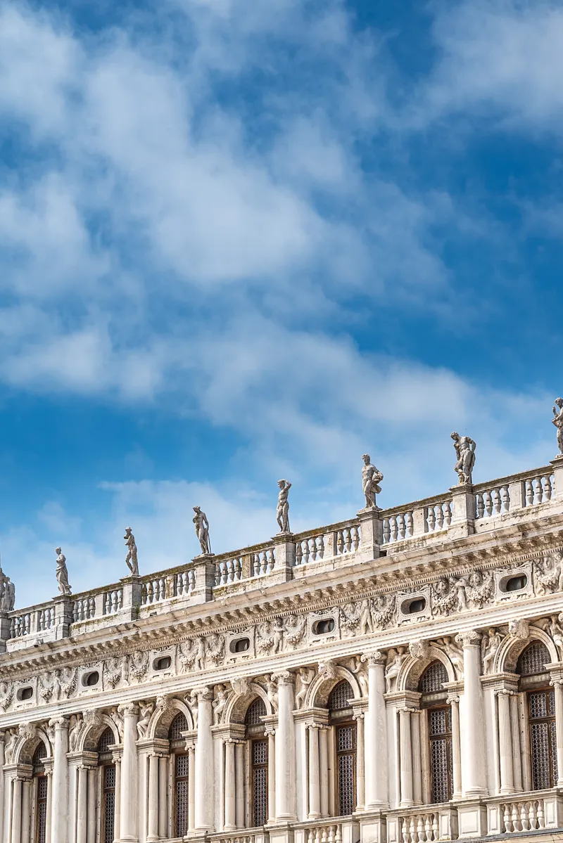 Biblioteca Marciana facade in Venice